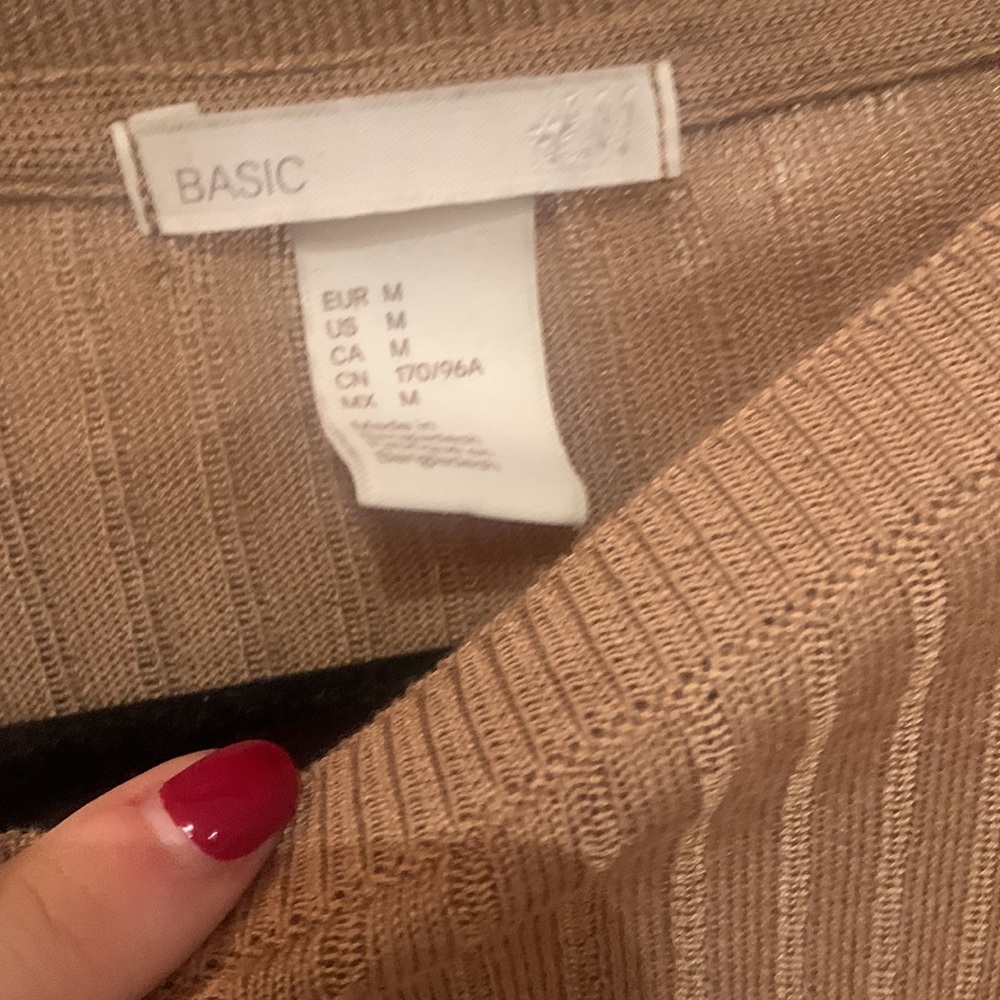 H&M Tan ribbed Sweater - Picture 3 of 4
